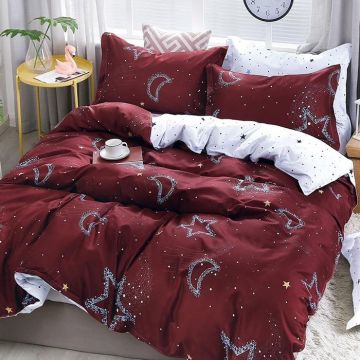 Lenjerie Moonlight 4 Piese (Bumbac Satinat)