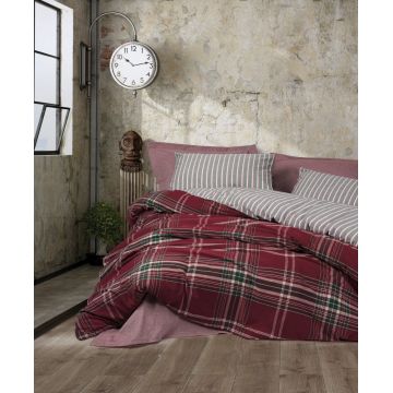 Lenjerie Pledd Bordo (Bumbac 100%)