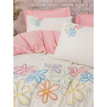 Lenjerie Puff Bellis Roz (Bumbac 100%)