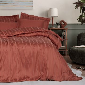 Lenjerie Stripe Kiremit (Bambus)