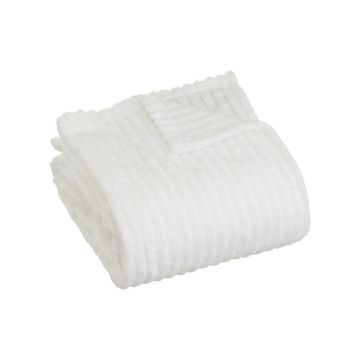 Pătură albă din micropluș-cocolino 130x160 cm Fur Velvet – Casa Selección