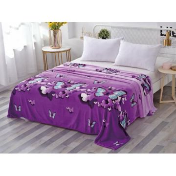 Patura Cocolino Purple Butterfly 200x230 cm