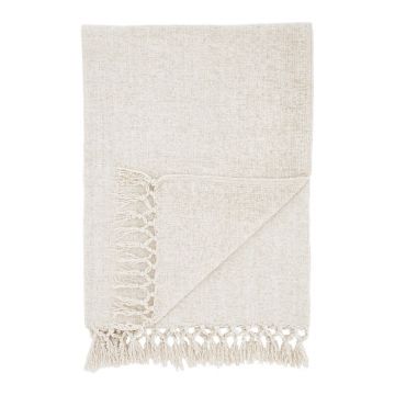 Pătură crem din janilie 130x170 cm Wilson – Catherine Lansfield