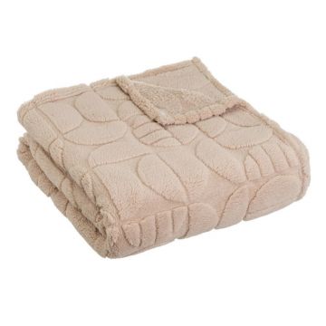 Pătură maro deschis din micropluș-cocolino 130x160 cm Mid Century – Casa Selección
