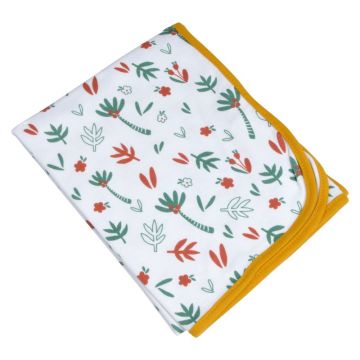 Pătură pentru copii albă din bumbac 75x75 cm Savannah – Bébé Douceur