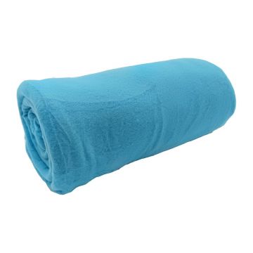 Pătură turcoaz din polar/fleece 150x200 cm Plain – JAHU collections