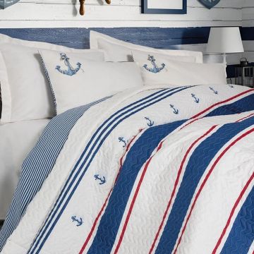 Set Lenjerie si Cuvertura 1 Persoana Brine Ecru (Bumbac 100%)