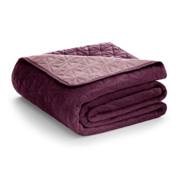 Cuvertură AmeliaHome Laila Mauve, 260 x 240 cm, roz