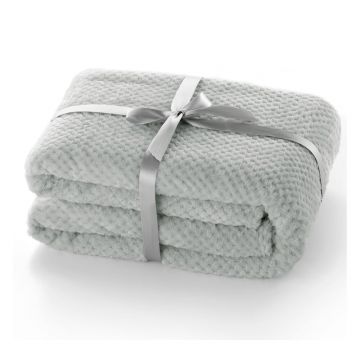 Cuvertură din microfibră DecoKing Henry 210 x 170 cm, gri