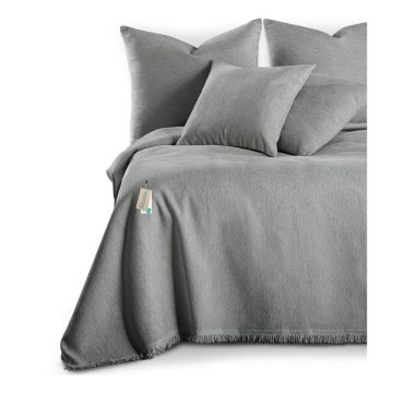 Cuvertură gri din janilie 220x240 cm Talo – Filumi