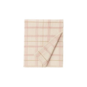Cuvertură pentru copii roz-deschis din bumbac 140x200 cm Tartan Rose – Lorena Canals