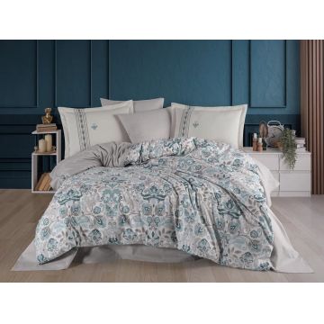 Lenjerie Anabel Turquoise (Bumbac 100% Poplin)