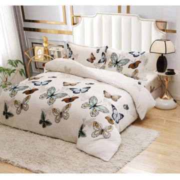 Lenjerie Butterfly White 4 Piese (Cocolino)