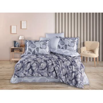 Lenjerie Calisse Navy Blue (Bumbac 100% Poplin)