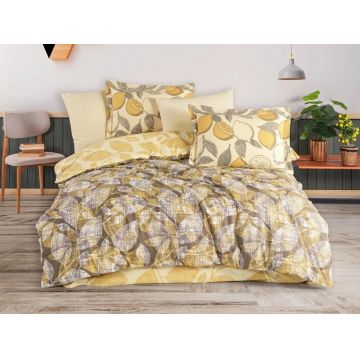 Lenjerie Calisse Yellow (Bumbac 100% Poplin)