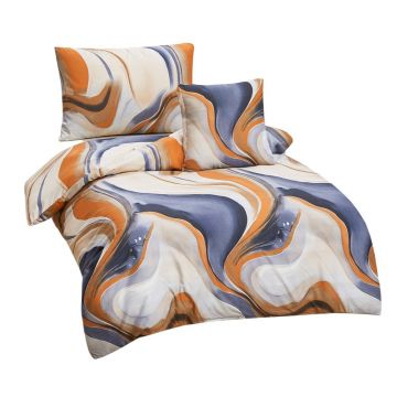 Lenjerie de pat din microsatin pentru pat de o persoană cu 3 piese 140x200 cm Gonzalo – My House