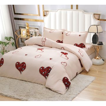 Lenjerie Inimi Rose cocolino cu Elastic 180x200 (Cocolino)