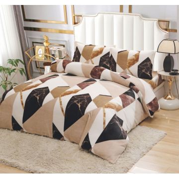 Lenjerie Marble Mozaic 4 Piese (Cocolino)