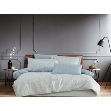 Lenjerie Nordic Blue (Satin Deluxe)