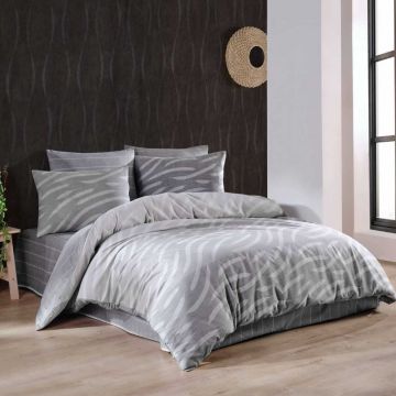 Lenjerie Prime Gri (Bumbac 100%)