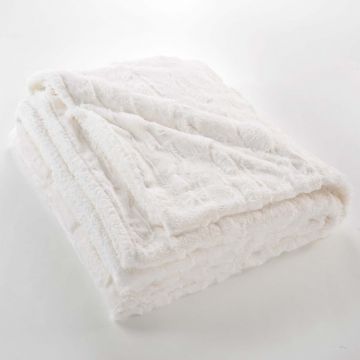 Pătură crem din micropluș/cocolino 180x220 cm Foxy – douceur d'intérieur