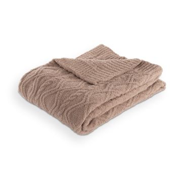Pătură maro din micropluș/cocolino 130x170 cm Aspen – Tiseco Home Studio