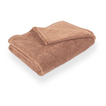 Pătură maro din micropluș/cocolino 150x200 cm Pippa – Tiseco Home Studio
