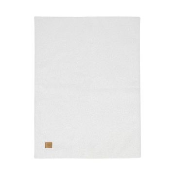 Pătură pentru copii albă din material bouclé 100x77 cm – Meowbaby