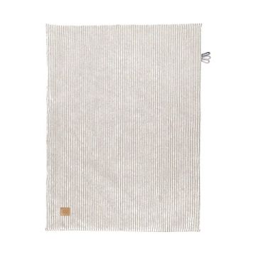 Pătură pentru copii crem din catifea reiată 100x77 cm – Meowbaby