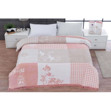 Patura pentru Pat 1 Persoana Model Cotton Rene