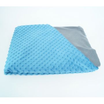 Patura ponderata de 3 kg albastru cu gri 90 x 100 cm