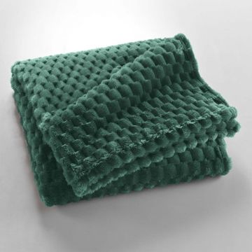 Pătură verde din microflanel 125x150 cm Mini Frosty – douceur d'intérieur