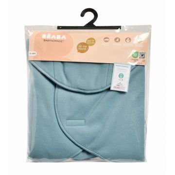 Paturica de infasat BabyNomade 0-6 luni Baltic Blue
