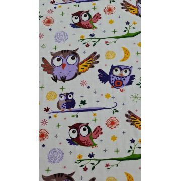 Set 4 lavete din muselina 40x40 cm Kreis Design Bufnite