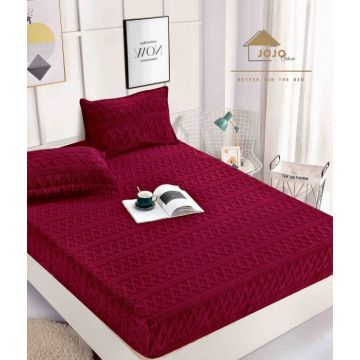 Set husa de pat cu elastic Cocolino tip tricotaj + 2 fete de perna