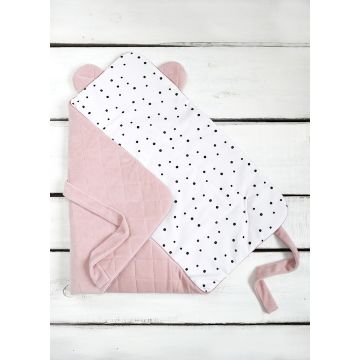 Wrap cu urechi Babyhorn pentru nou nascut Royal Baby Pink Sleepee