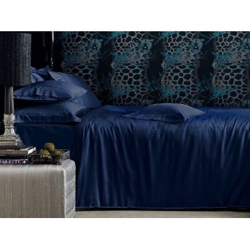 Lenjerie Crocodile Navy King Size (Bumbac Egiptean)