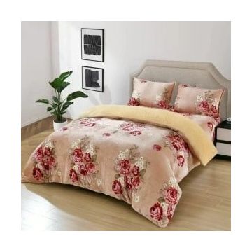 Lenjerie cu Elastic 180x200 Marina, 4 Piese, cu Blanita (Cocolino)