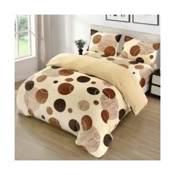 Lenjerie cu Elastic 180x200 Runda, 4 Piese, cu Blanita (Cocolino)