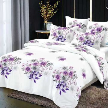 Lenjerie cu elastic 180x200cm, Alvesta, 4 Piese