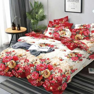 Lenjerie cu elastic 180x200cm, Ambrielle, 4 Piese