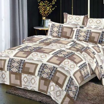 Lenjerie cu elastic 180x200cm, Ambrivio, 4 Piese