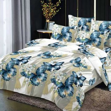 Lenjerie cu elastic 180x200cm, Petalune, 4 Piese