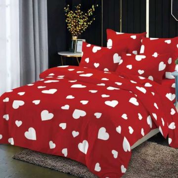 Lenjerie cu elastic 180x200cm, Selestia, 4 Piese