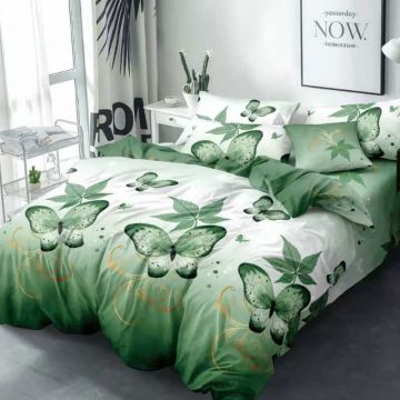 Lenjerie cu elastic 180x200cm, Silvera, 4 Piese