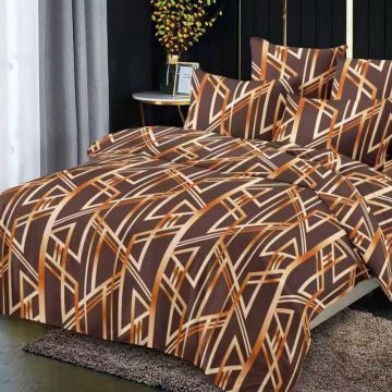 Lenjerie cu elastic 180x200cm, Veluna, 4 Piese