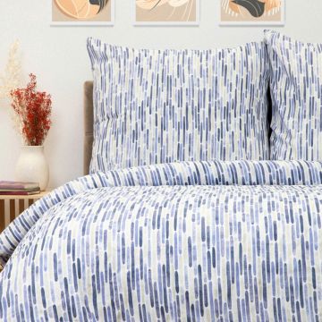 Lenjerie de pat dubla B2 Janis Essentials, Homla, 3 piese, 160x200 cm, bumbac, multicolor