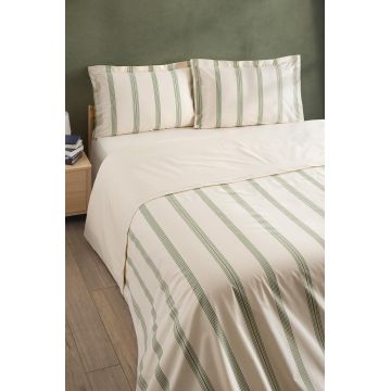 Lenjerie de pat dubla, L'essentiel Maison, Asos, Bumbac, Verde