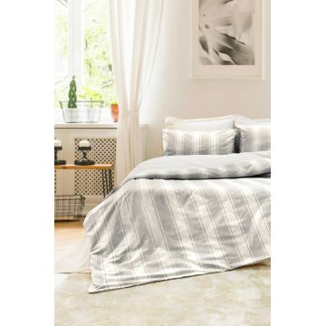 Lenjerie de pat dubla, L'essentiel Maison, Nenas, Bumbac, Antracit