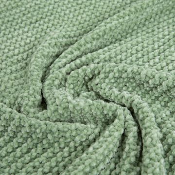 Patura Chenille, Homla, 130x170 cm, poliester, verde menta